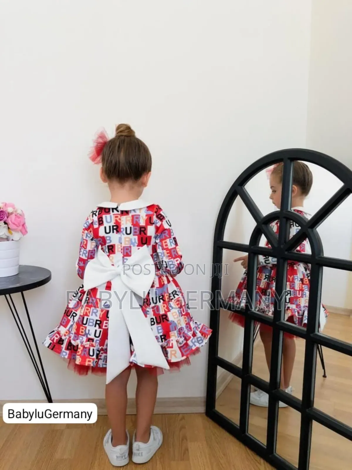 Red Burberry Princess Ball Gown Dress