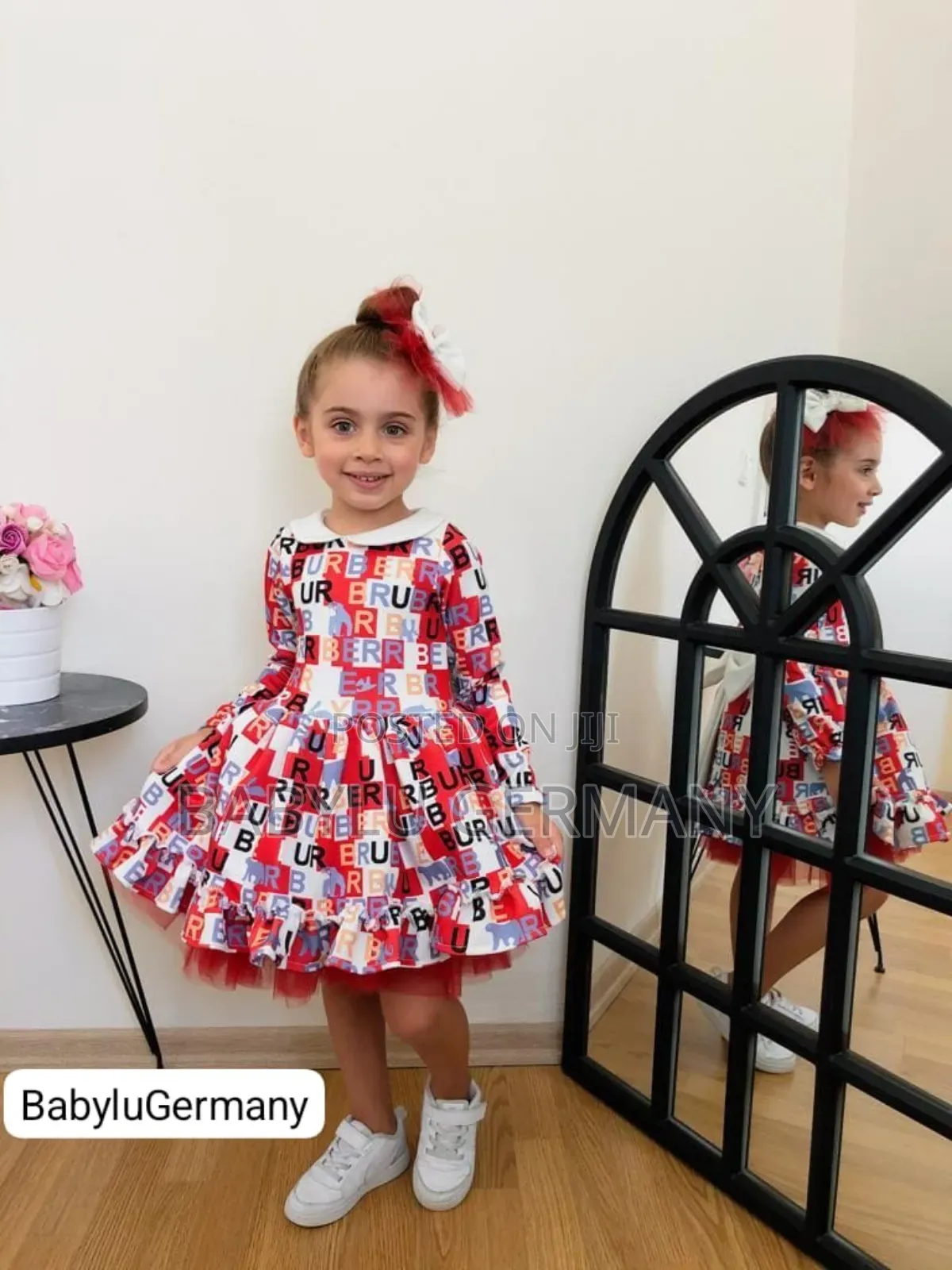Red Burberry Princess Ball Gown Dress