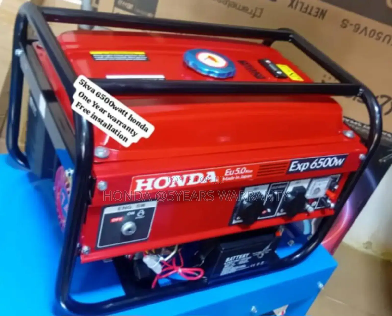One Touch Honda 5.0kva 6500watt Petrol Generator Petrol