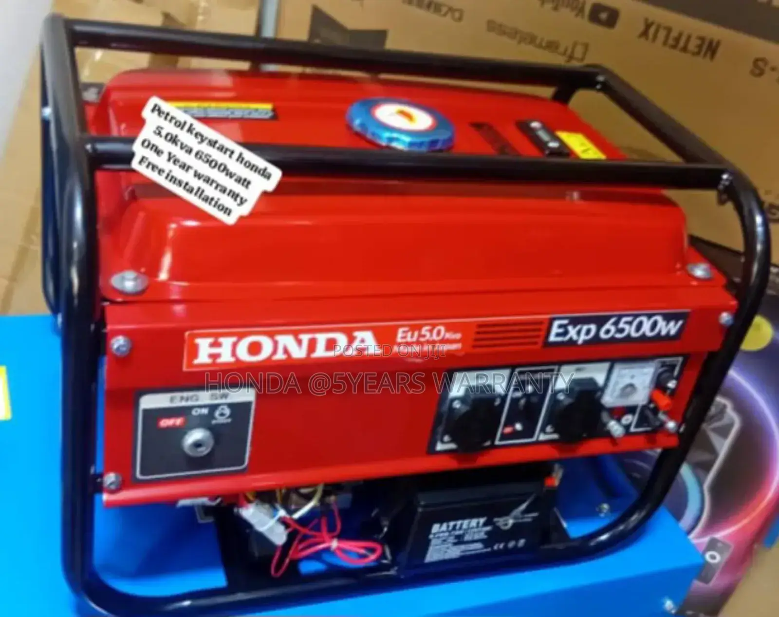 Gasoline 6500watt 5.0kva Honda Generator 5.0kva