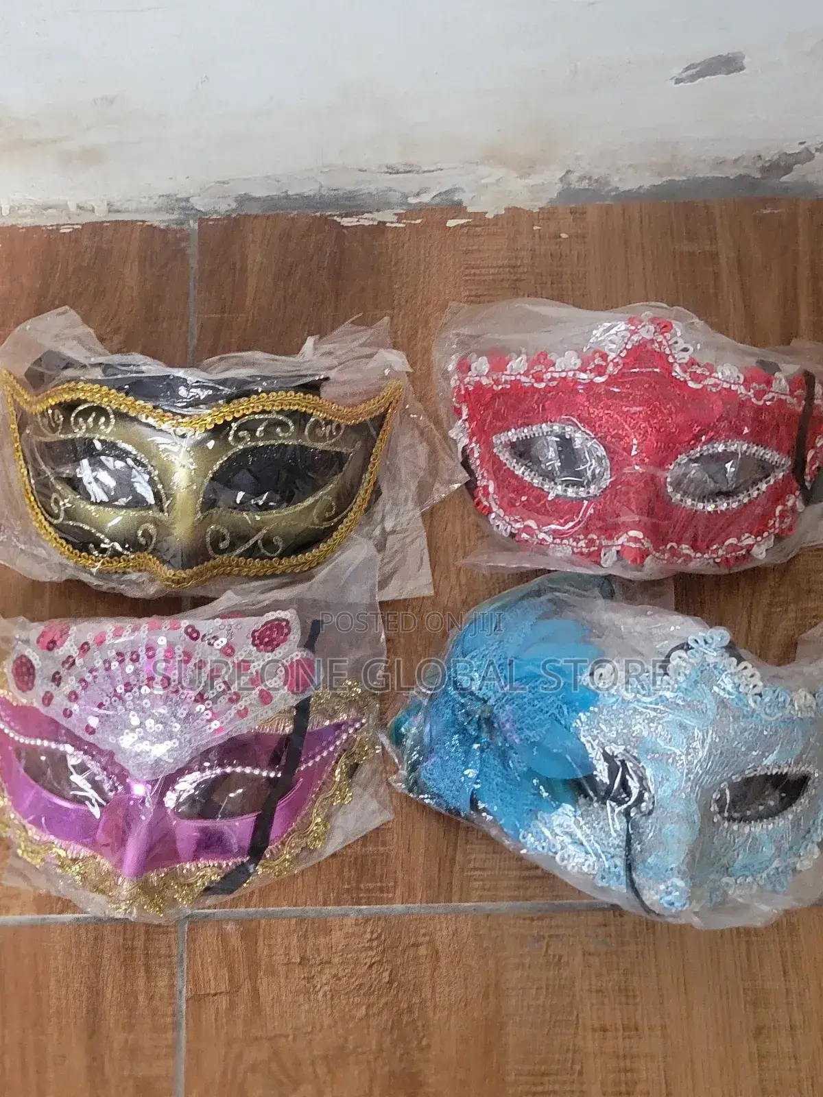 Carnival Painted Half Face Mask Set