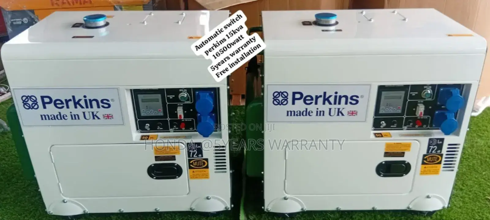 Reliable and Supportive Perkins 15kva Generator 16500watt