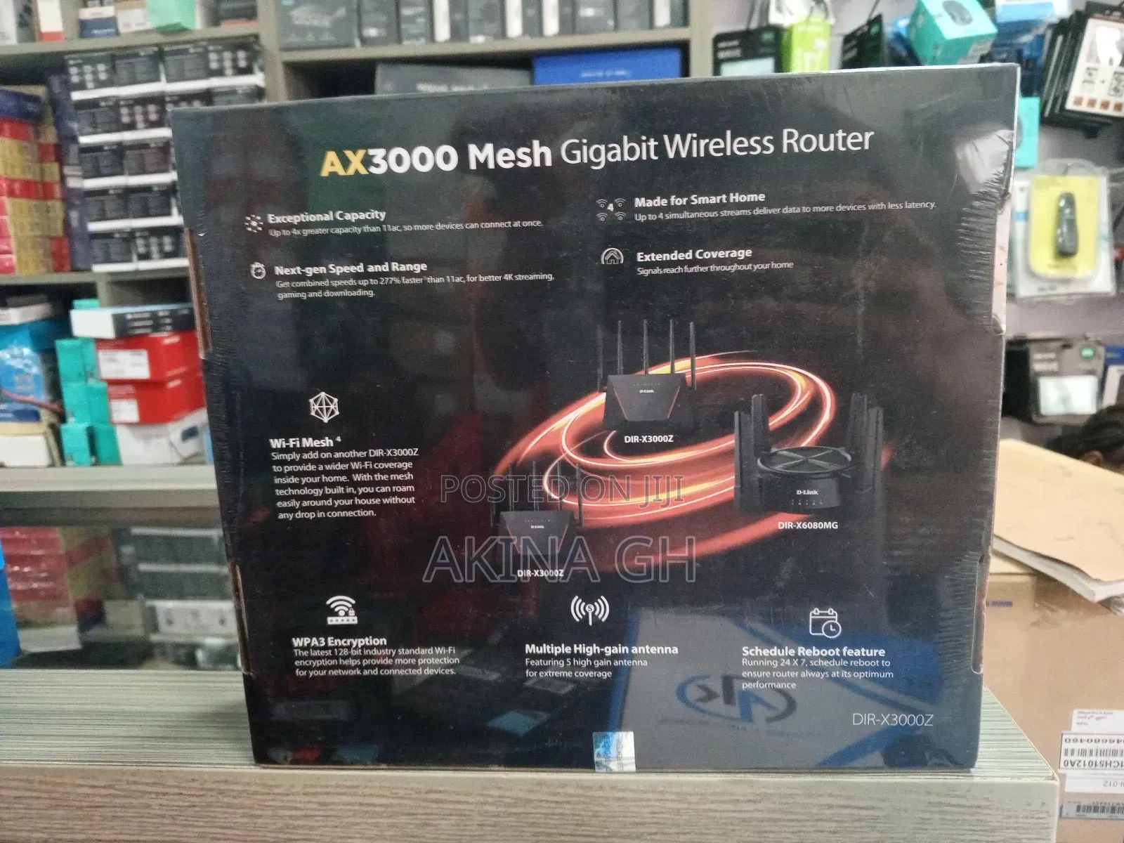 D-Link Ax3000 Mesh Gigabit Wireless Router Wi-Fi6 Dir-X3000z