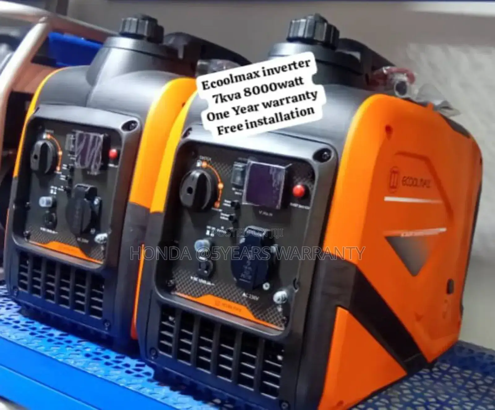 Save Fuel Ecoolmax Inverter Generator 7kva 8000watt Petrol
