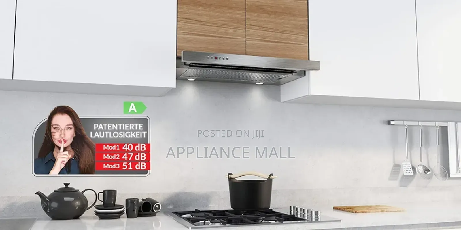 Telescopic Cooker Hood With Filter 60cm