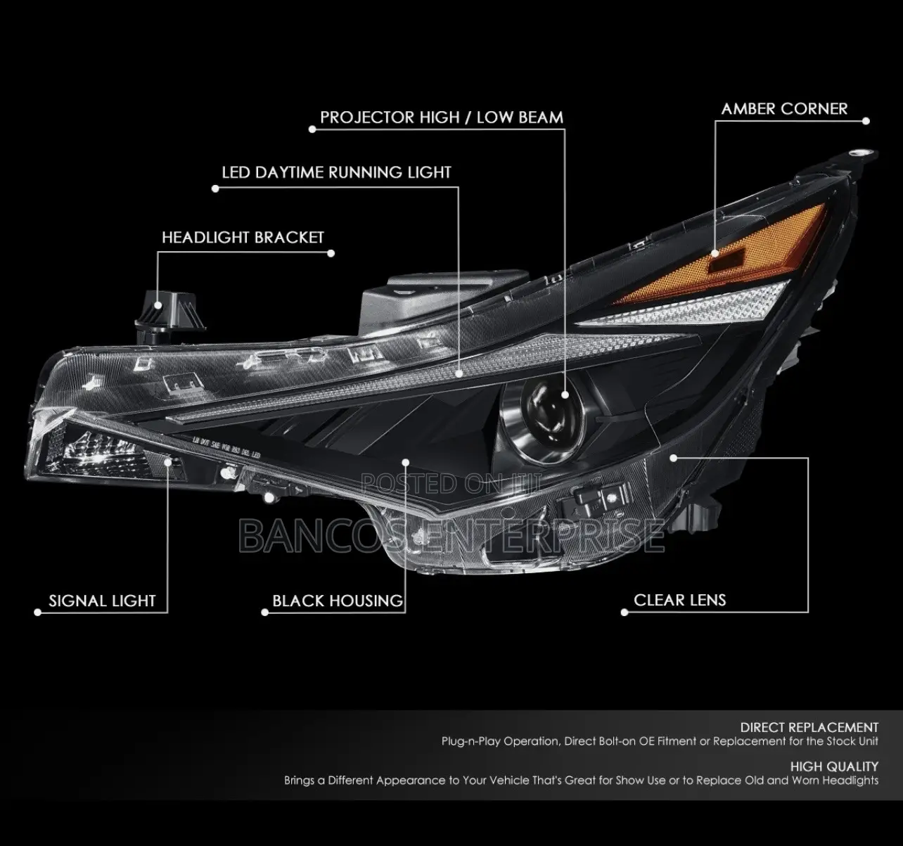 Hyundai Elantra 2021-2023 Head Light
