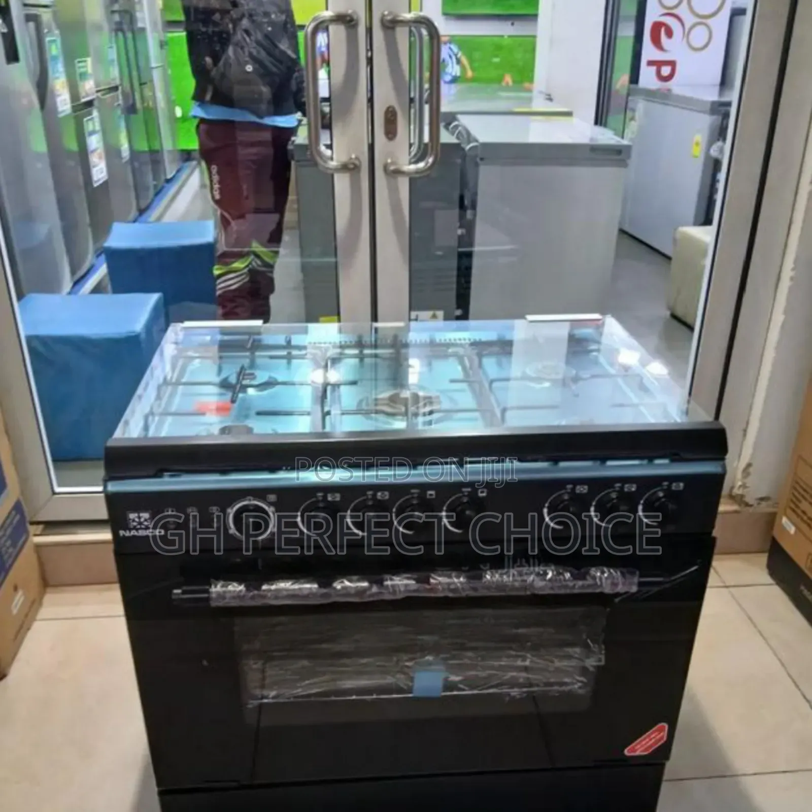 Nasco Large Gas Cooker With 5 Burners, Oven & Grill (90*60)