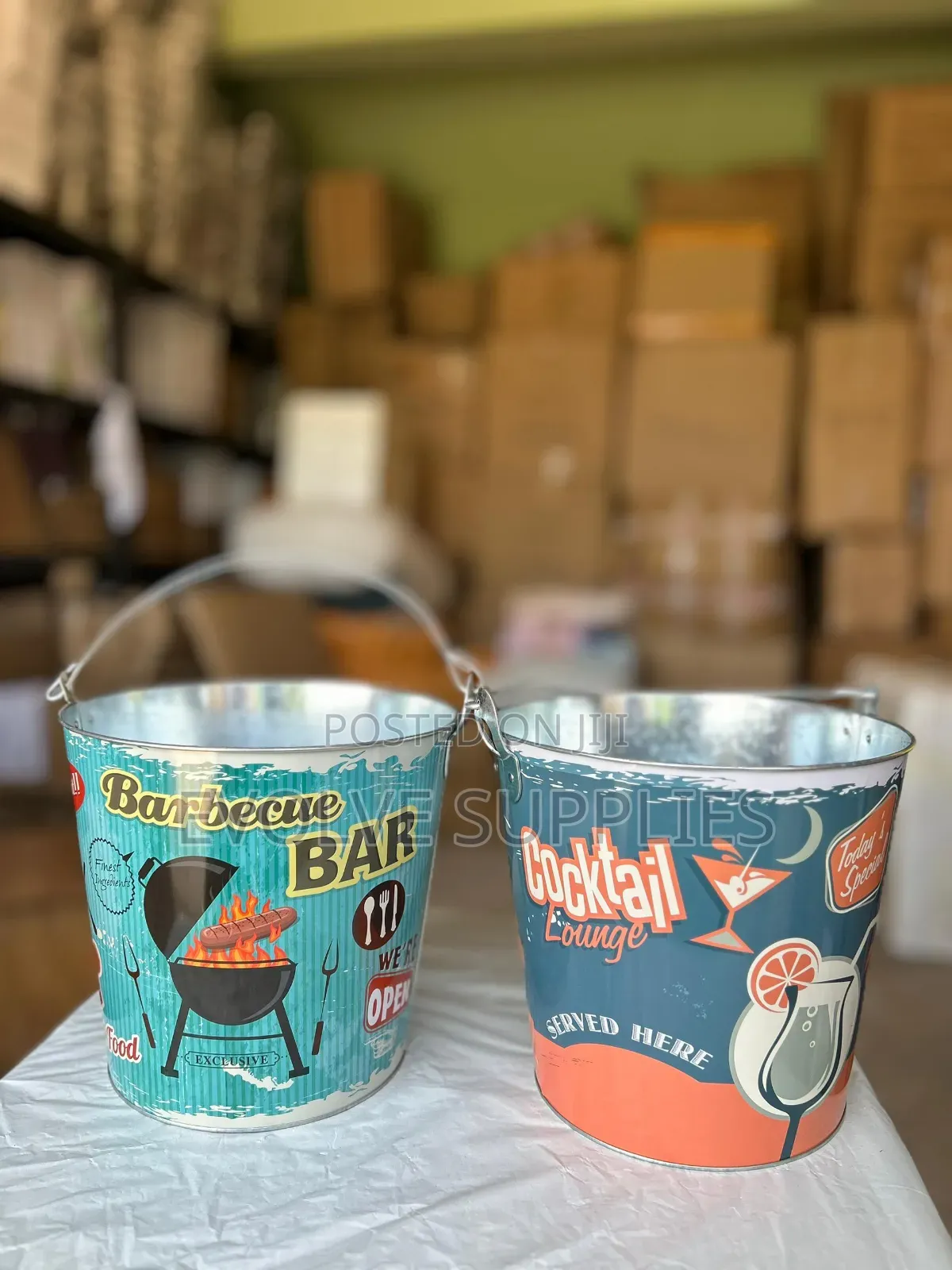 8 Litres Tin Ice Buckets