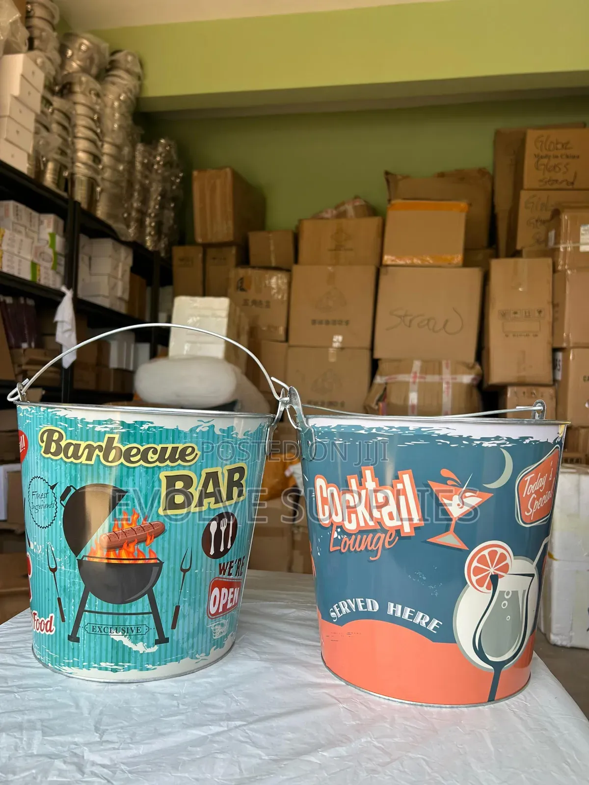 8 Litres Tin Ice Buckets