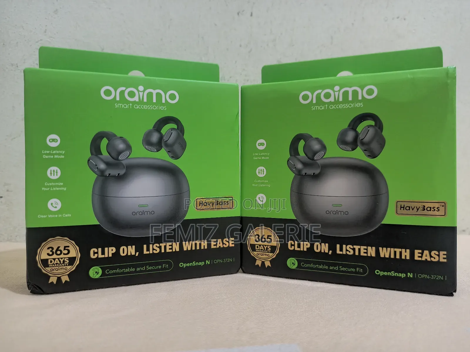 Oraimo Opensnap N Clip-on Open-Ear True Wireless Earbuds