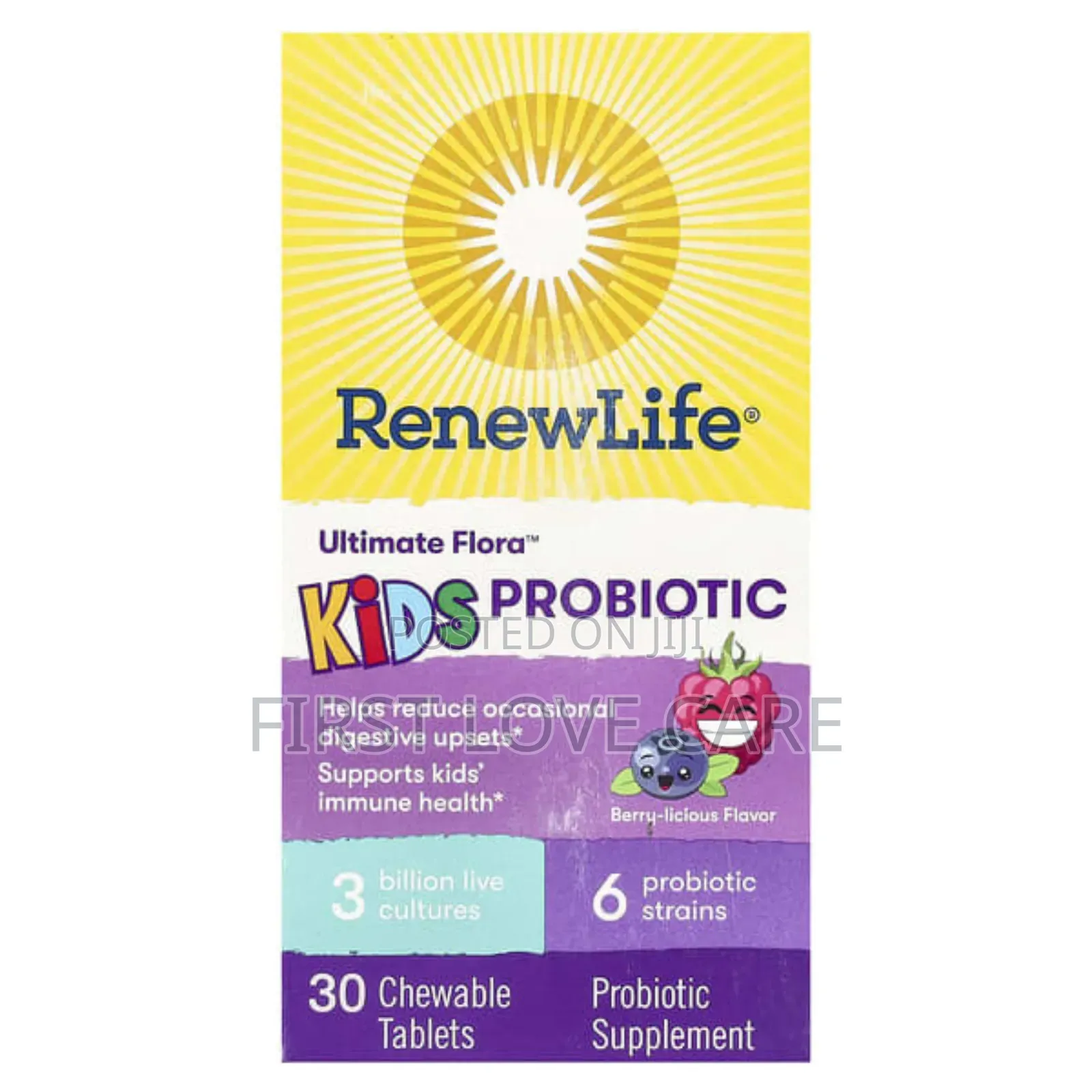 Renewlife Kids Probiotic Ultimate Flora 3 Billion Live