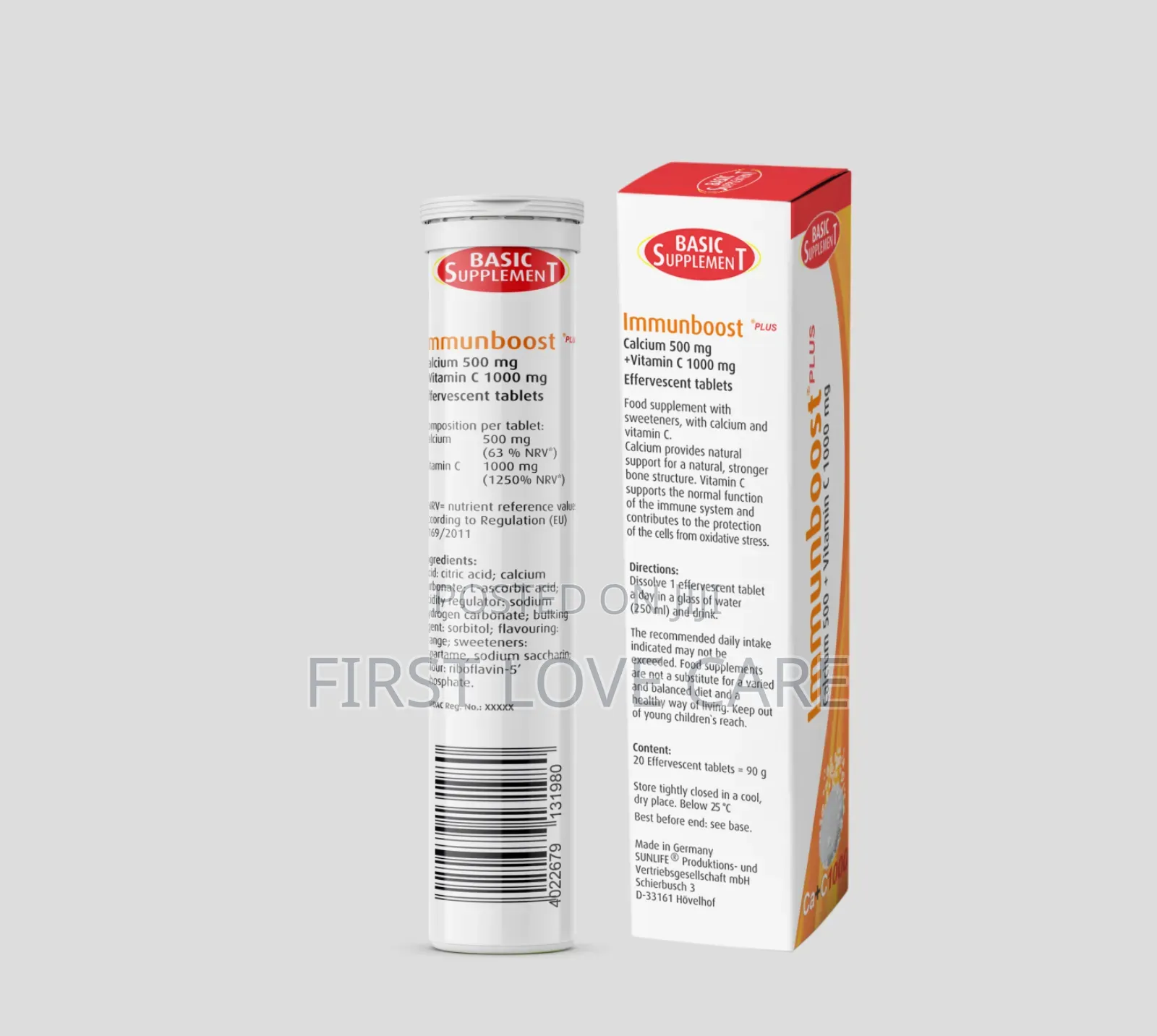 Immune Booster Plus Calcium 500 + Vitamin C 1000mg