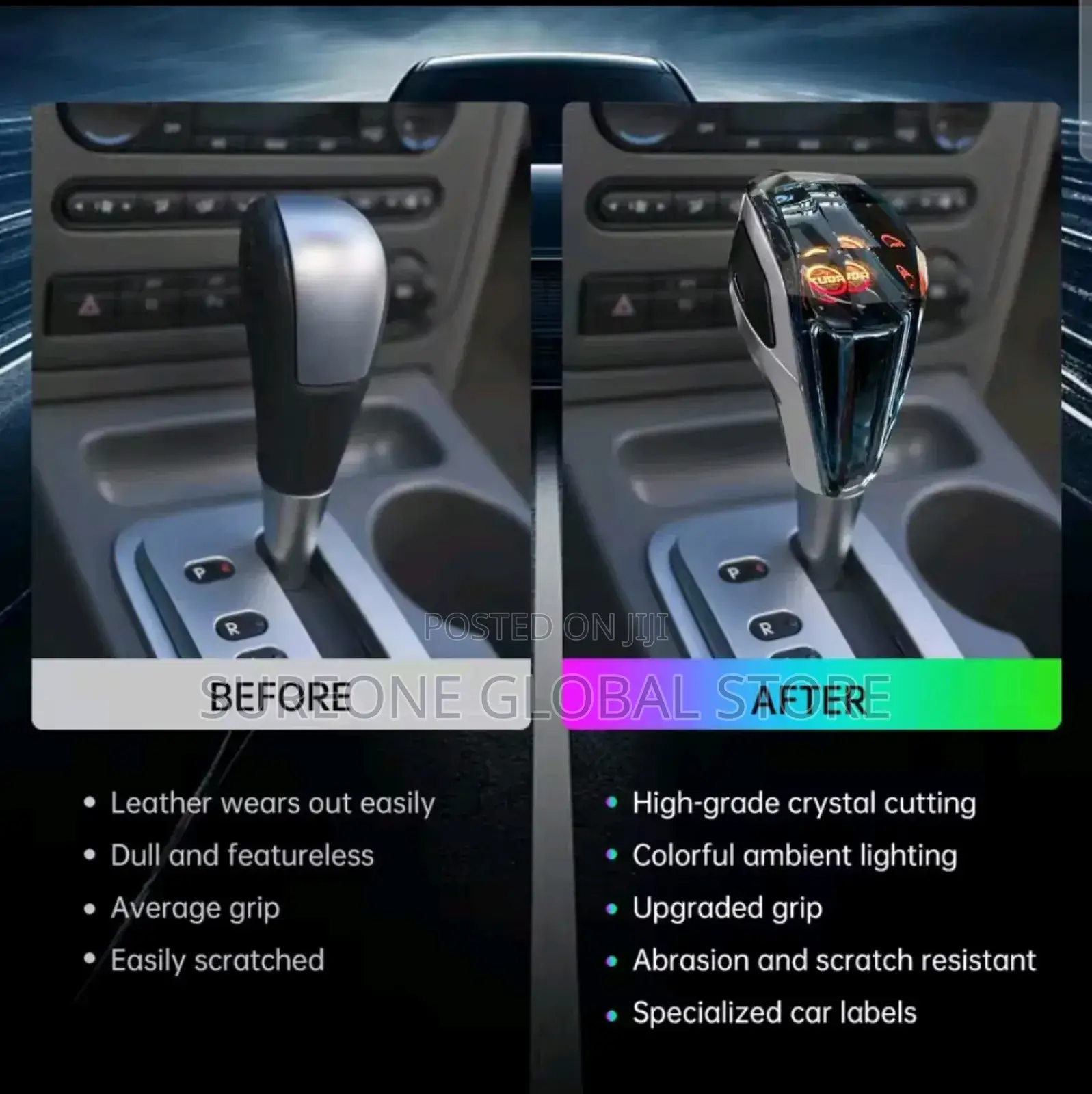 Knob Gear Head With Led for Toyota