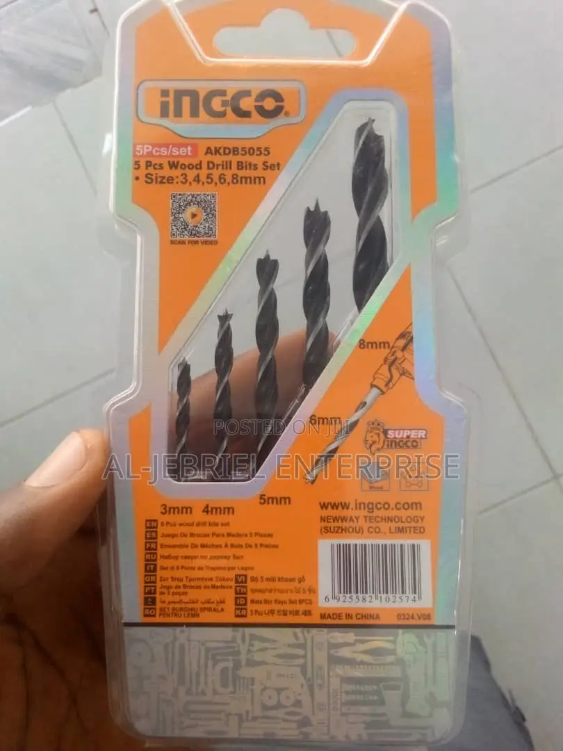 Ingco Wood Drill Bits Set (5pcs)