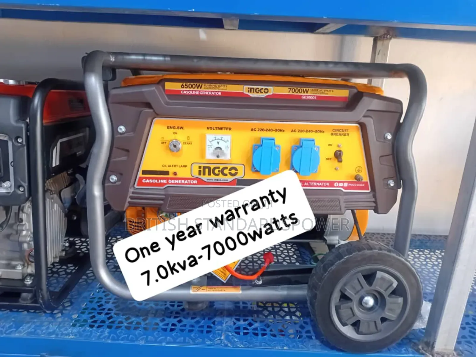 Unshakable 7.0kva Petrol Generator