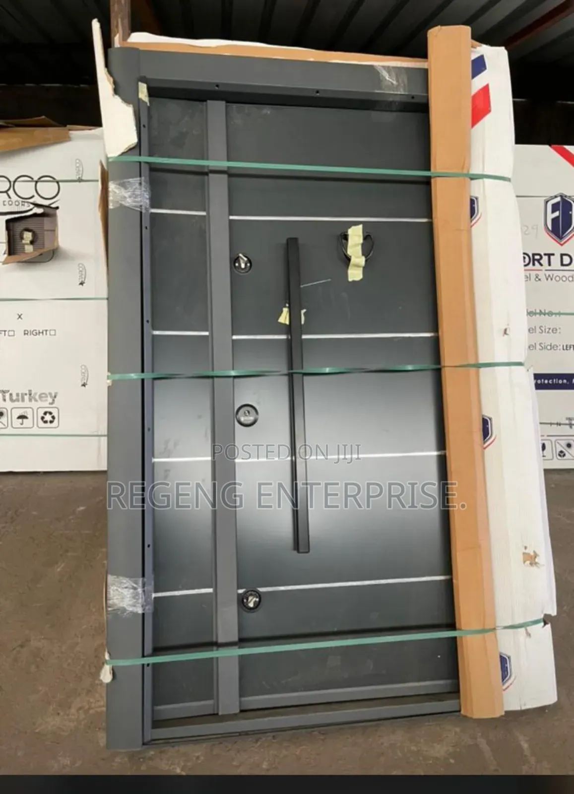 Alucobond Black (3) Lock Door.