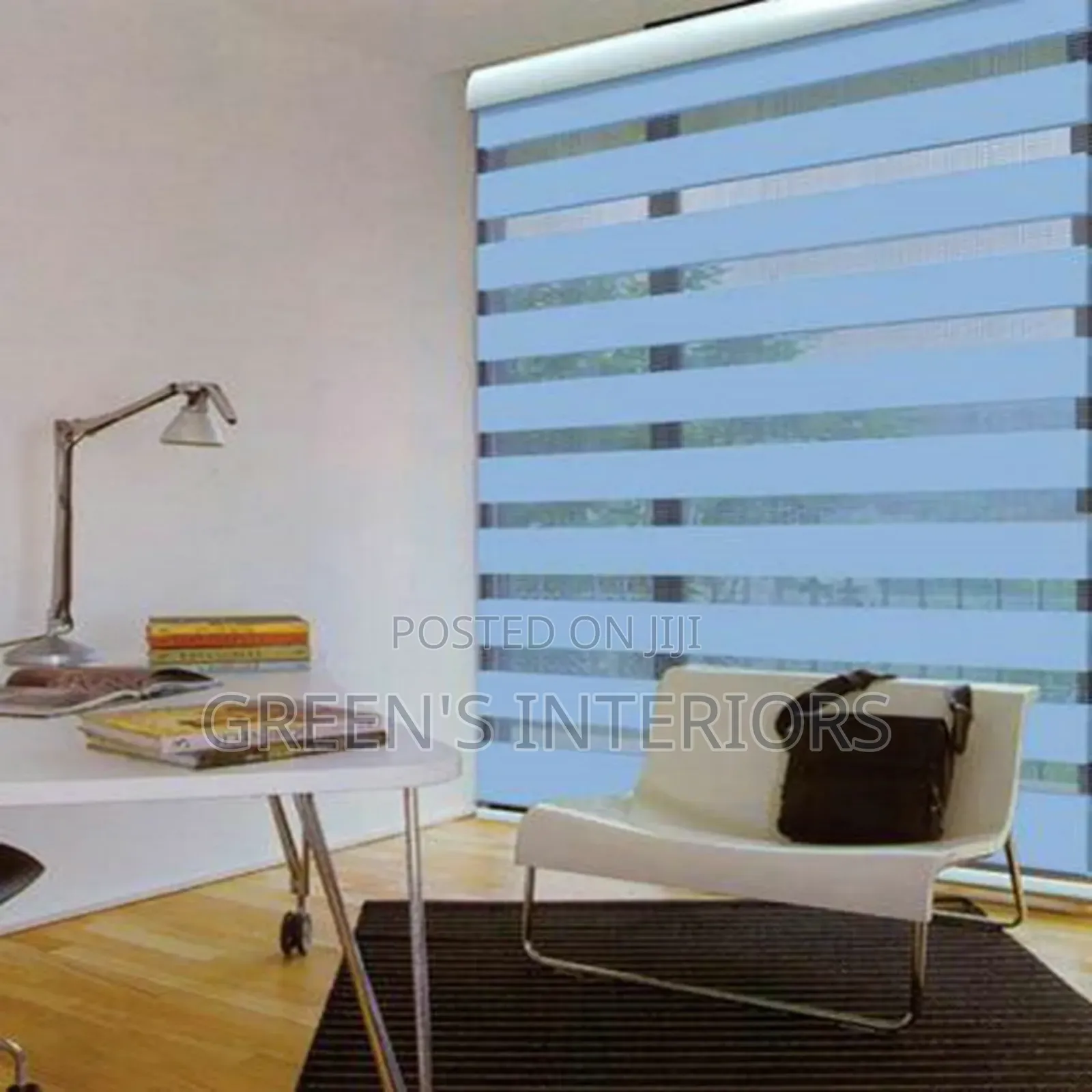 Beautiful Sea Blue Window Blinds Available
