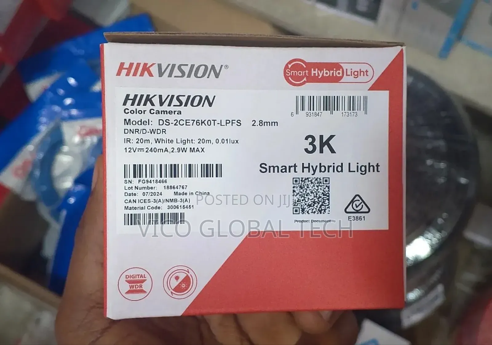 Hikvision Ds-2ce76k0t-LPFS 2.8mm Color Camera