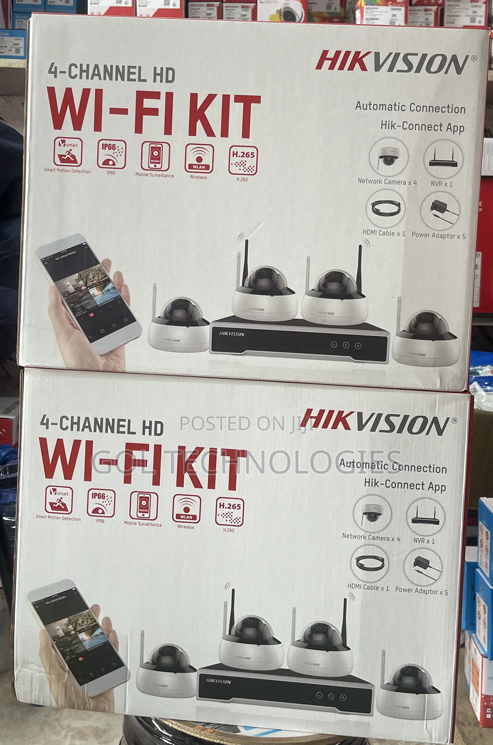 Hikvision Wi-Fi Kit 4-Channel Hd Camera With 1tb HDD Dome 2mp
