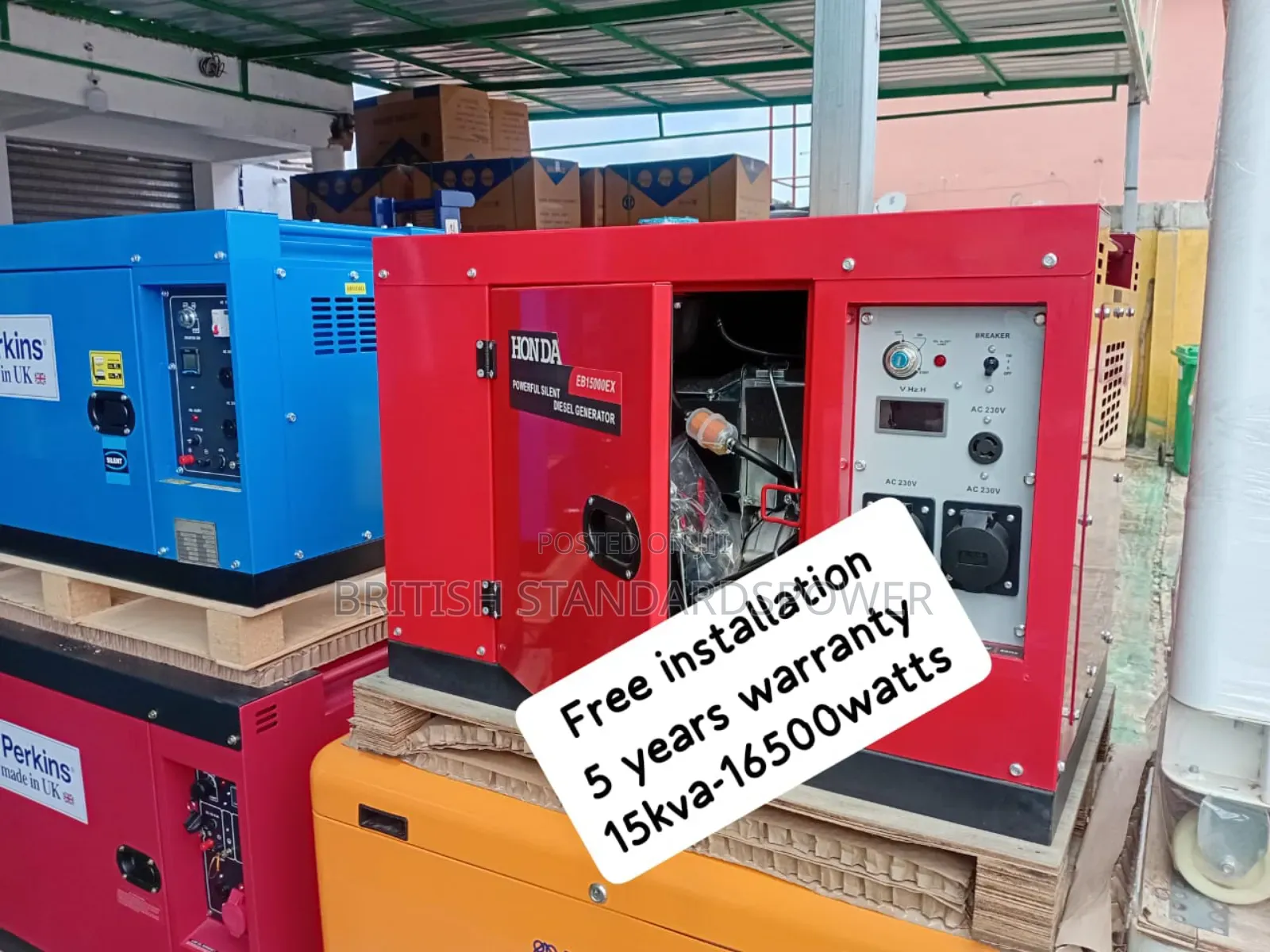 Heavy Duty Construction 15kva Silent Diesel Genset