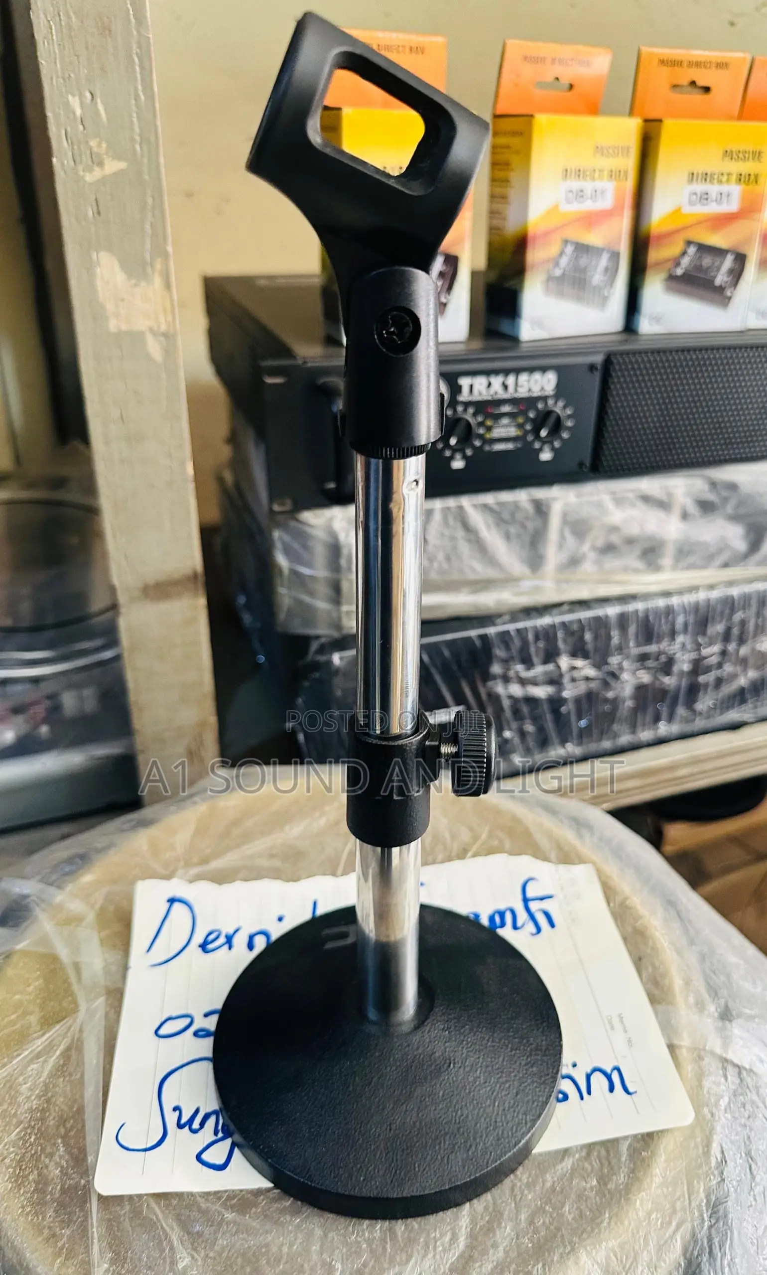 Microphone Stand For Desk, Pulpit, Bass Drum Microphone