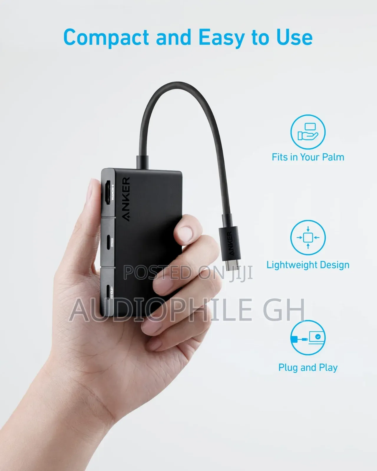 Anker 332 Usb-c Hub (5-in-1, Hdmi)