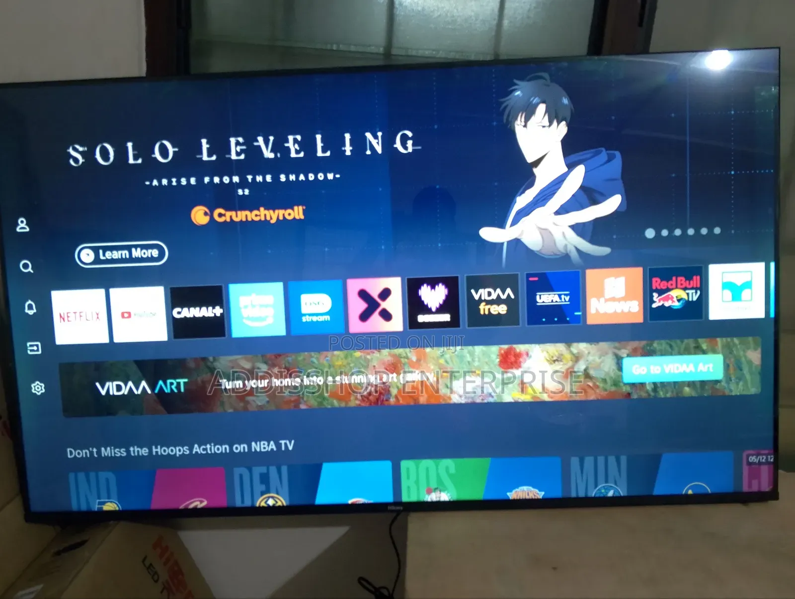 New Hikers 55 Inches Vidaa Smart Frameless With Bluetooth