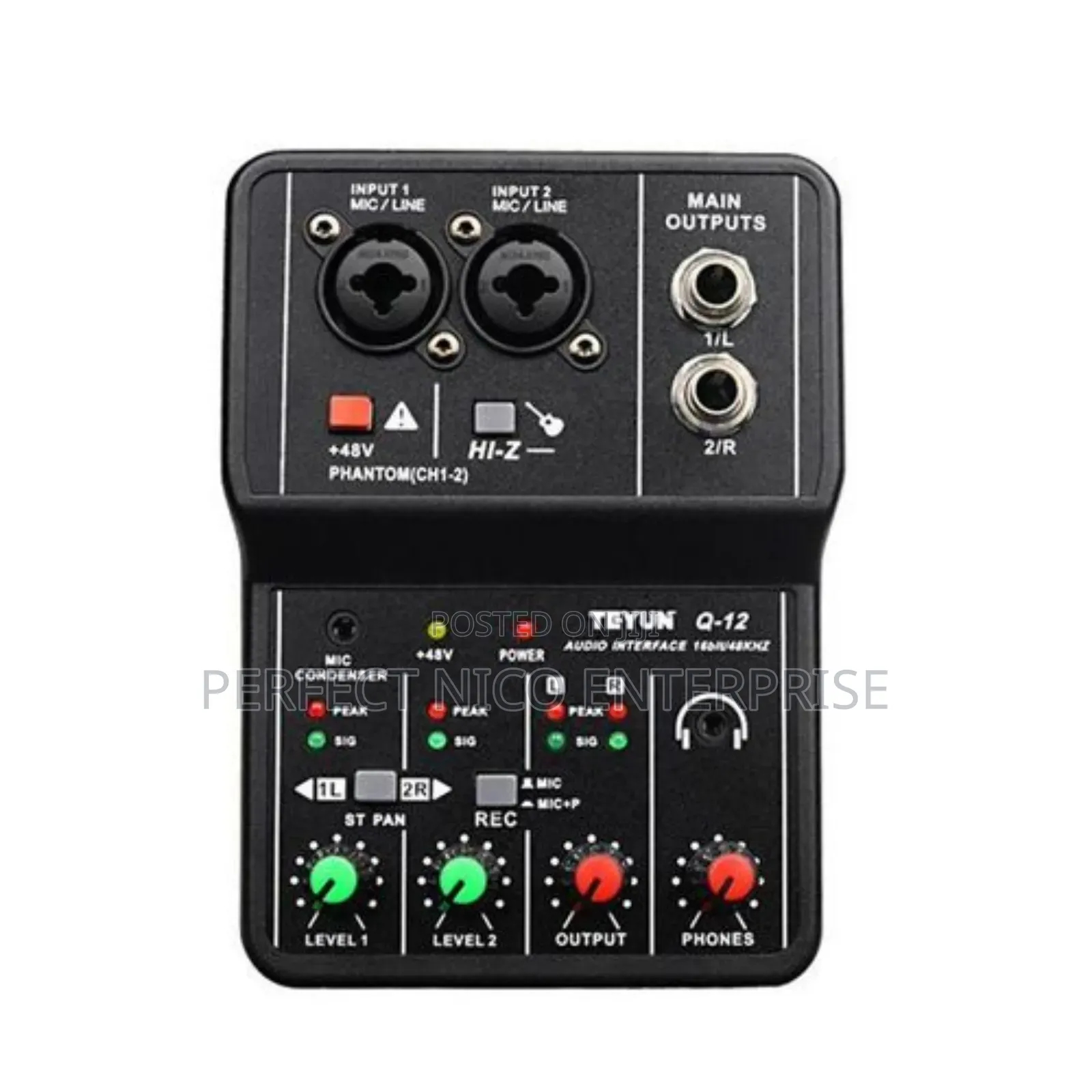 Audio Interface Professional Recording Sound Card 16bit/48kh
