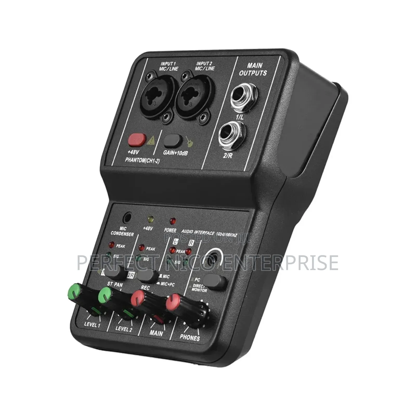 Audio Interface Professional Recording Sound Card 16bit/48kh