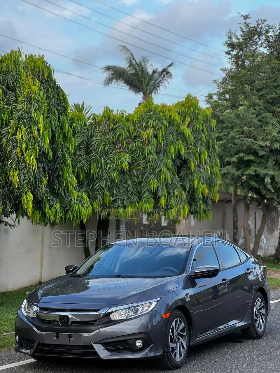 Honda Civic EX Sedan 2018 Gray