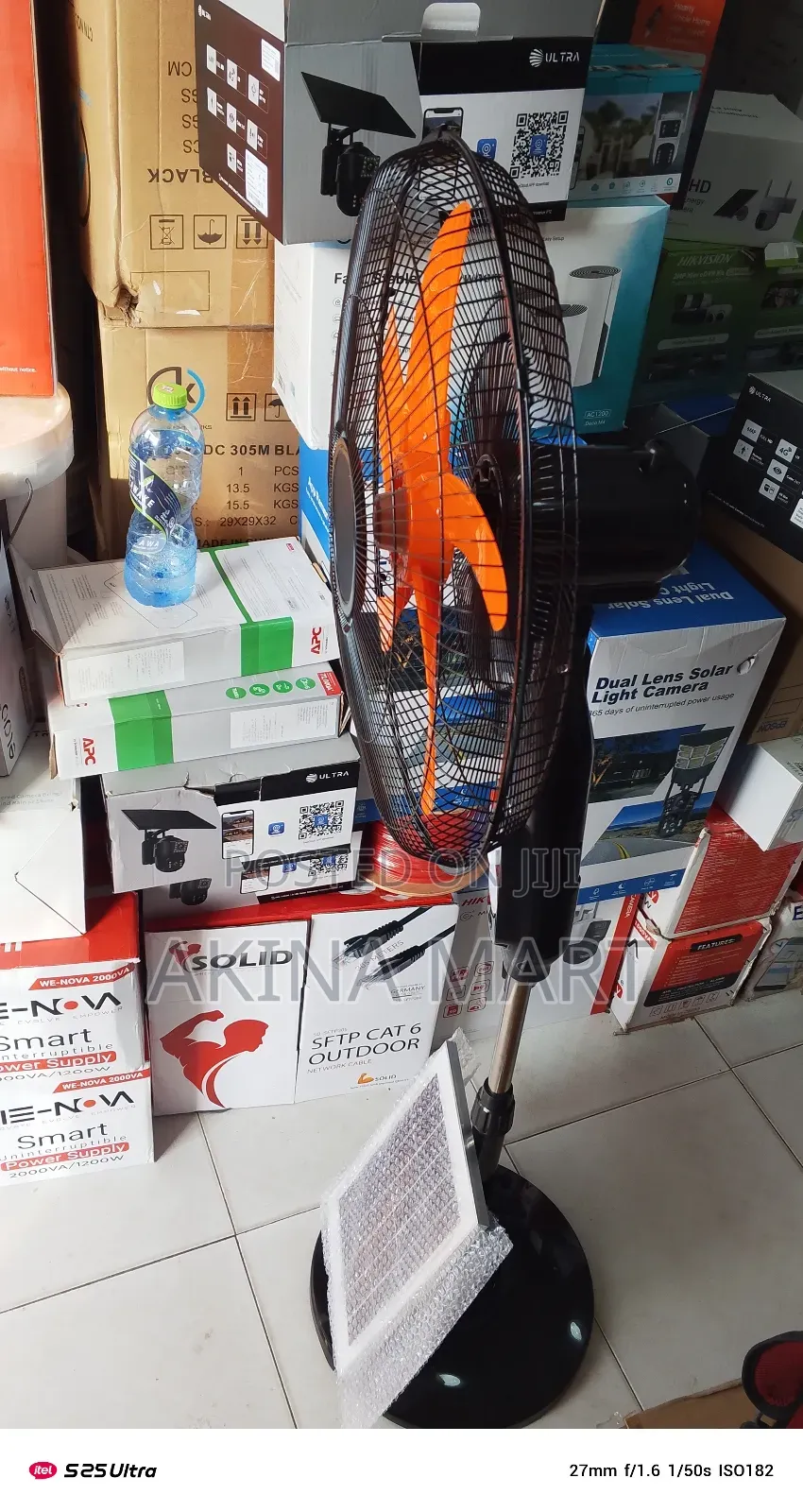 Solar Chargeable Standing Fan 6hrs
