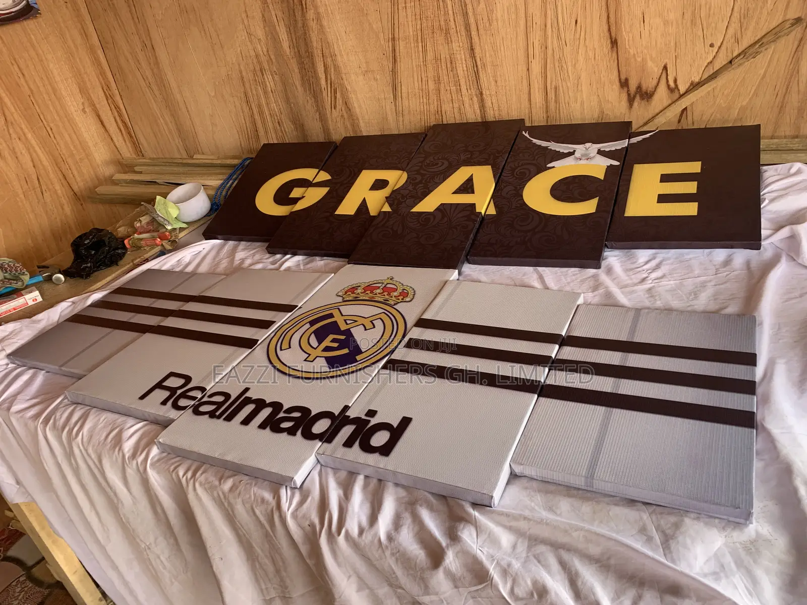 Real Madrid And Grace 3d Wall Arts Canvas Frames Decor