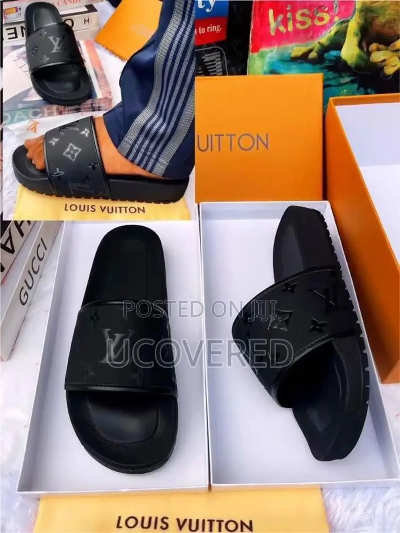 Louis Vuitton Home Non-Slip Open Toe Slippers Unisex