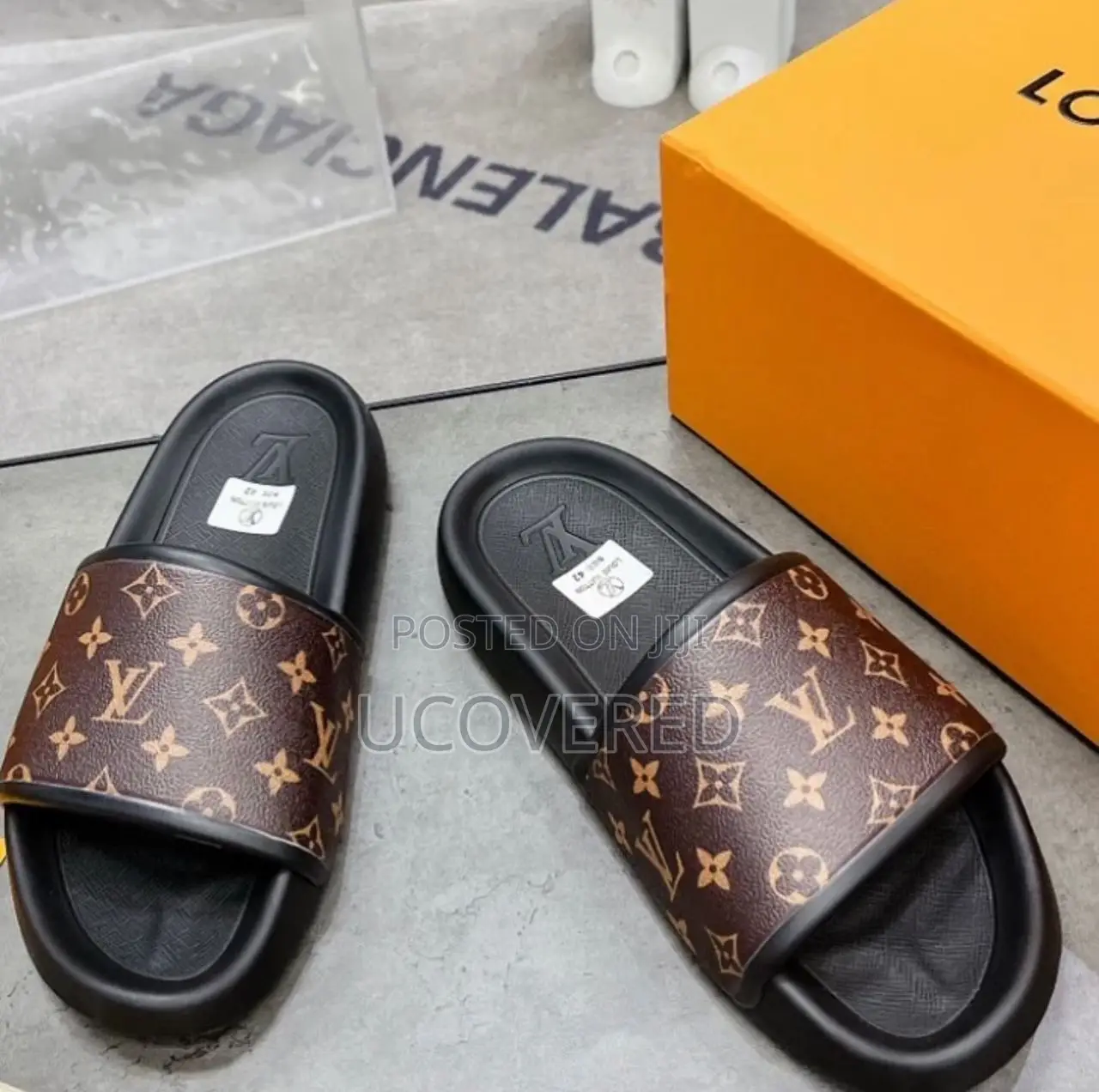 Louis Vuitton Home Non-Slip Open Toe Slippers Unisex