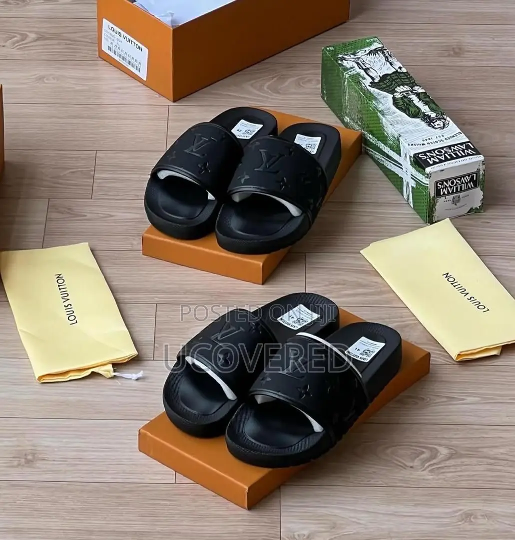 Louis Vuitton Home Non-Slip Open Toe Slippers Unisex