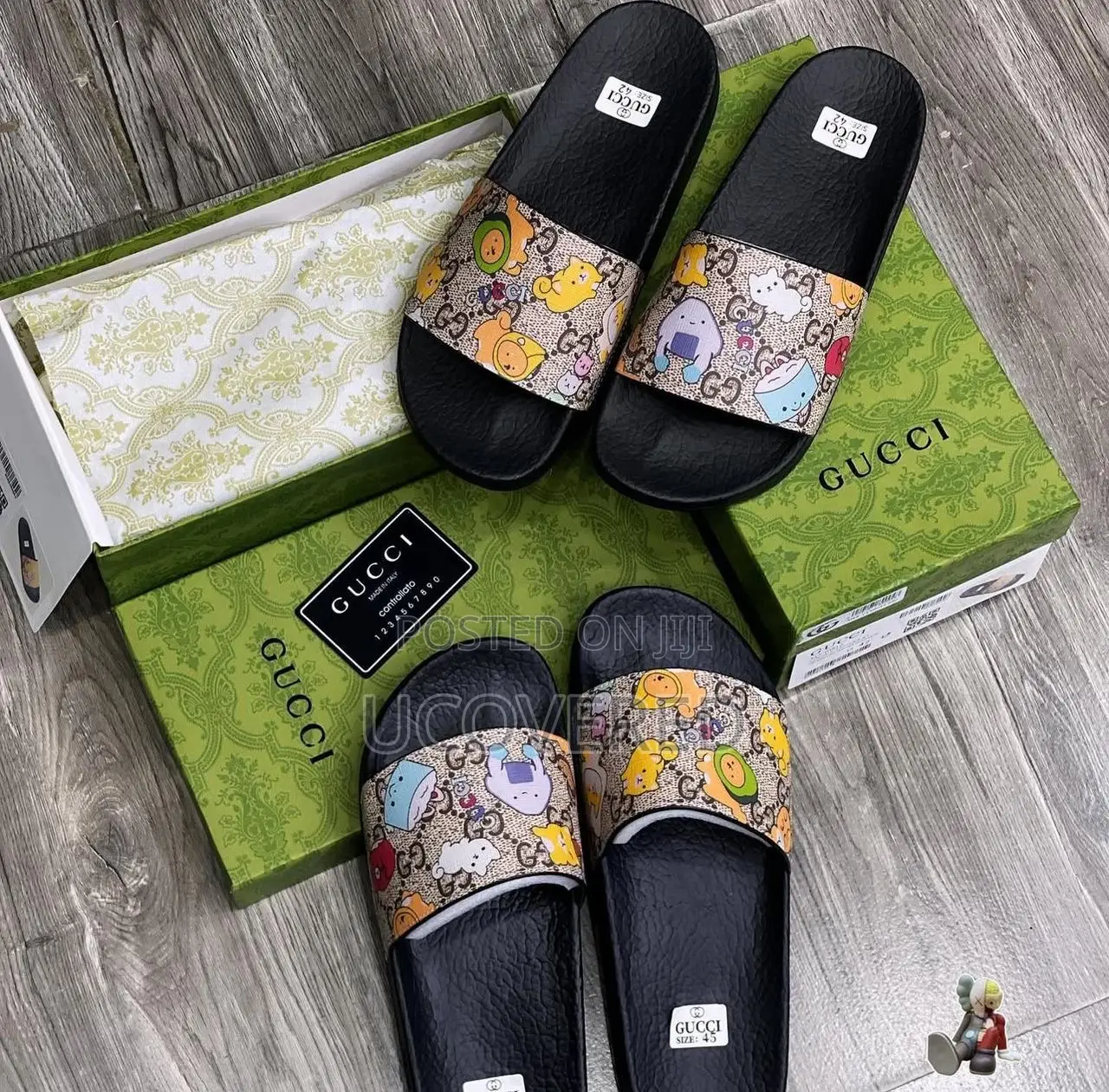 Gucci Home Non-Slip Open Toe Slippers Unisex