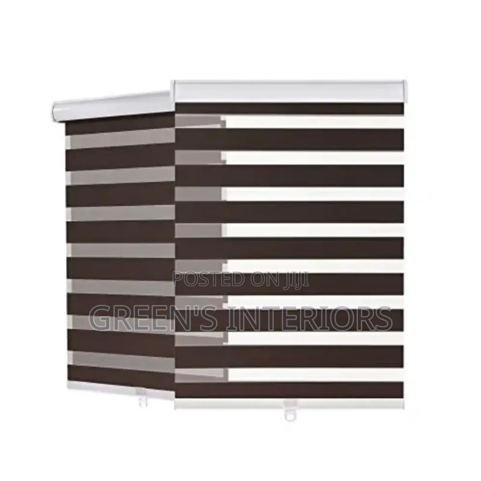 Beautiful Dark Brown Window Blinds