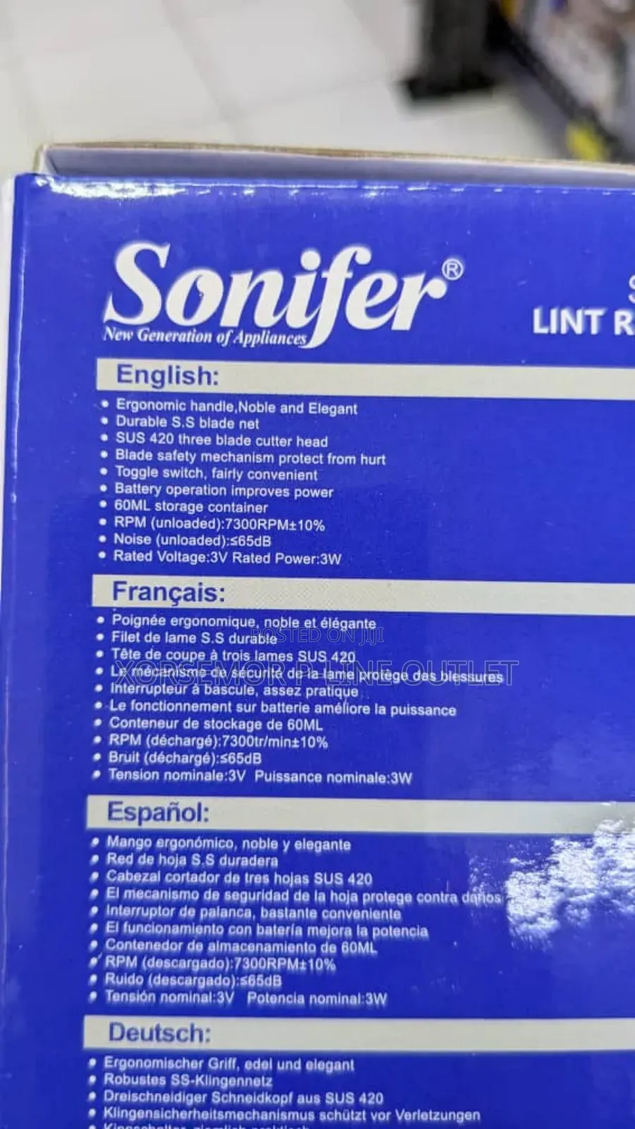 Sonifer Sf-9559 Lint Remover