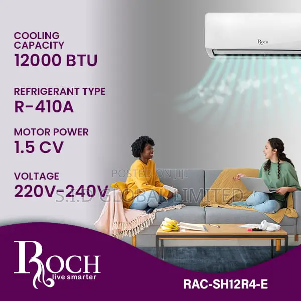 Enjoy Efficient Cooling Roch 1.5hp R410a Air Conditioner
