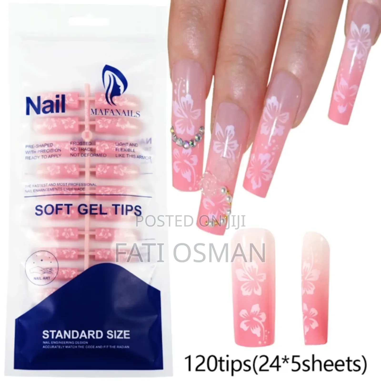 120pcs Medium Nails