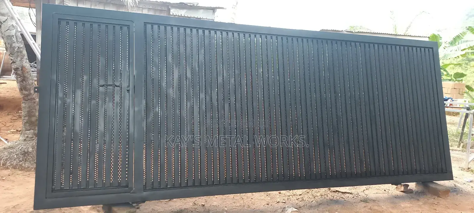 Modern Designer Main Gate | Strong Galvanized Steel Gate