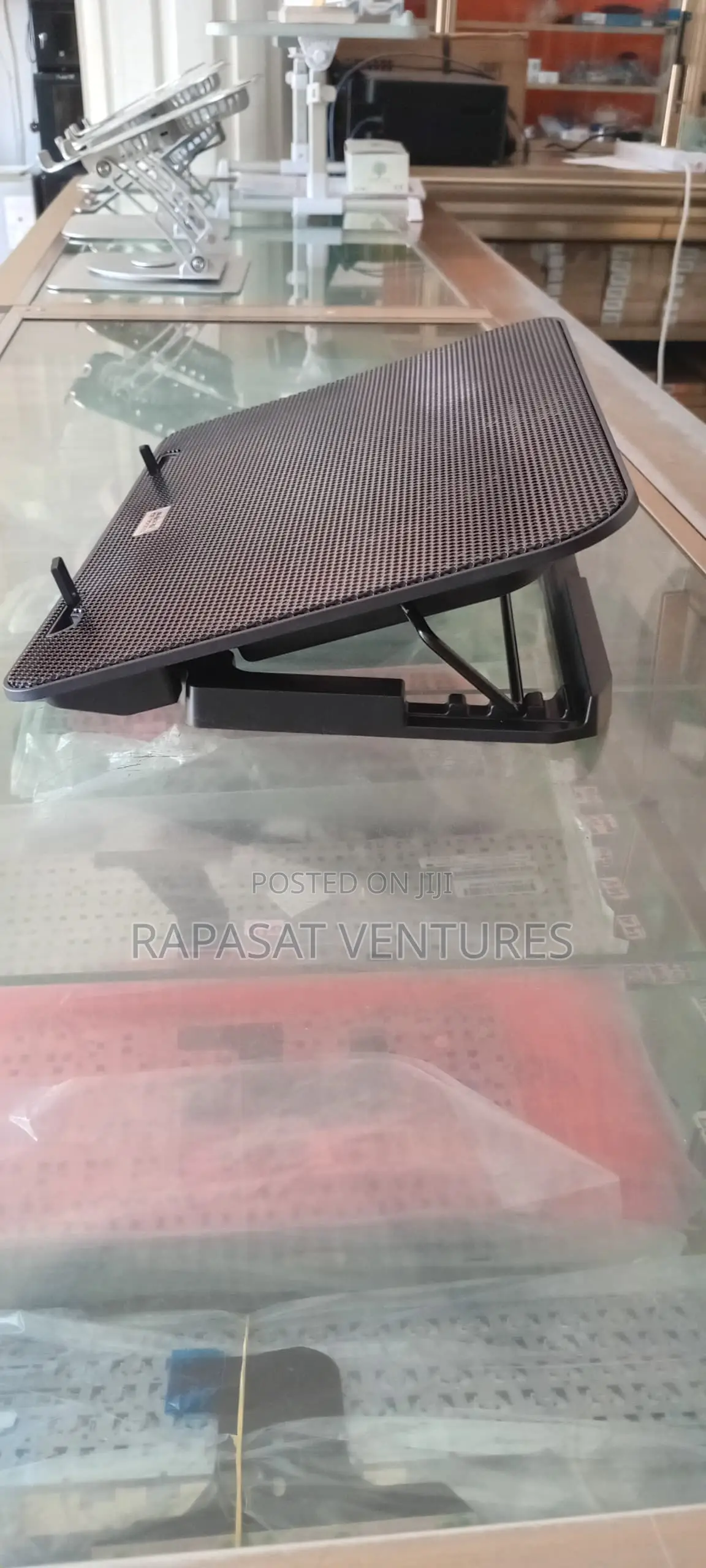Laptop Cooling Pad Plastic (6 Small Fans, Adjustable)