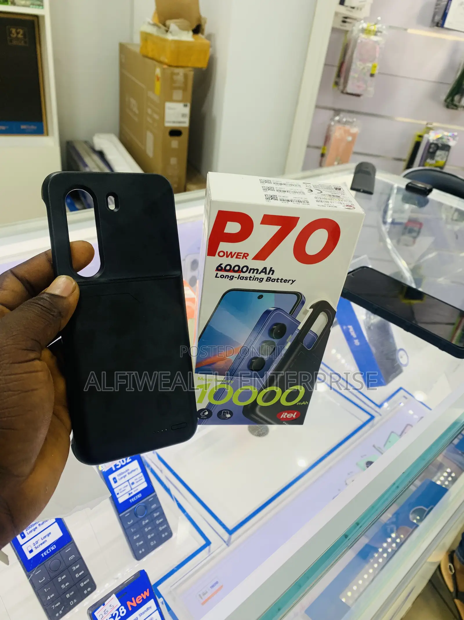 New Itel Power 70 128 GB Black