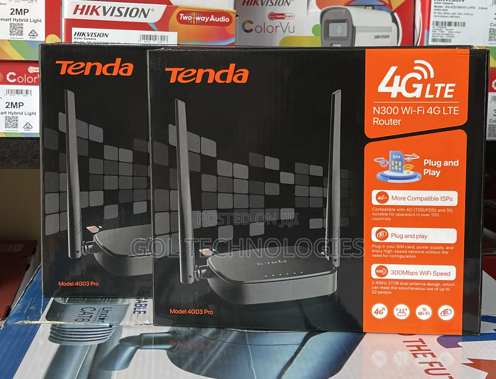 Tenda 4g Universal Sim Router N300 Wifi 4g Lte Router 4g03