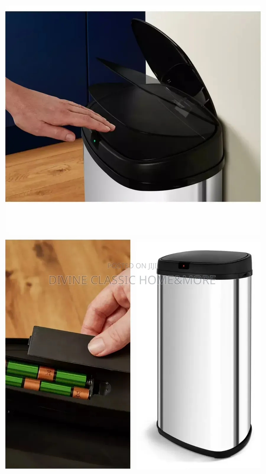 Tower 42lit Motion Sensor Bin