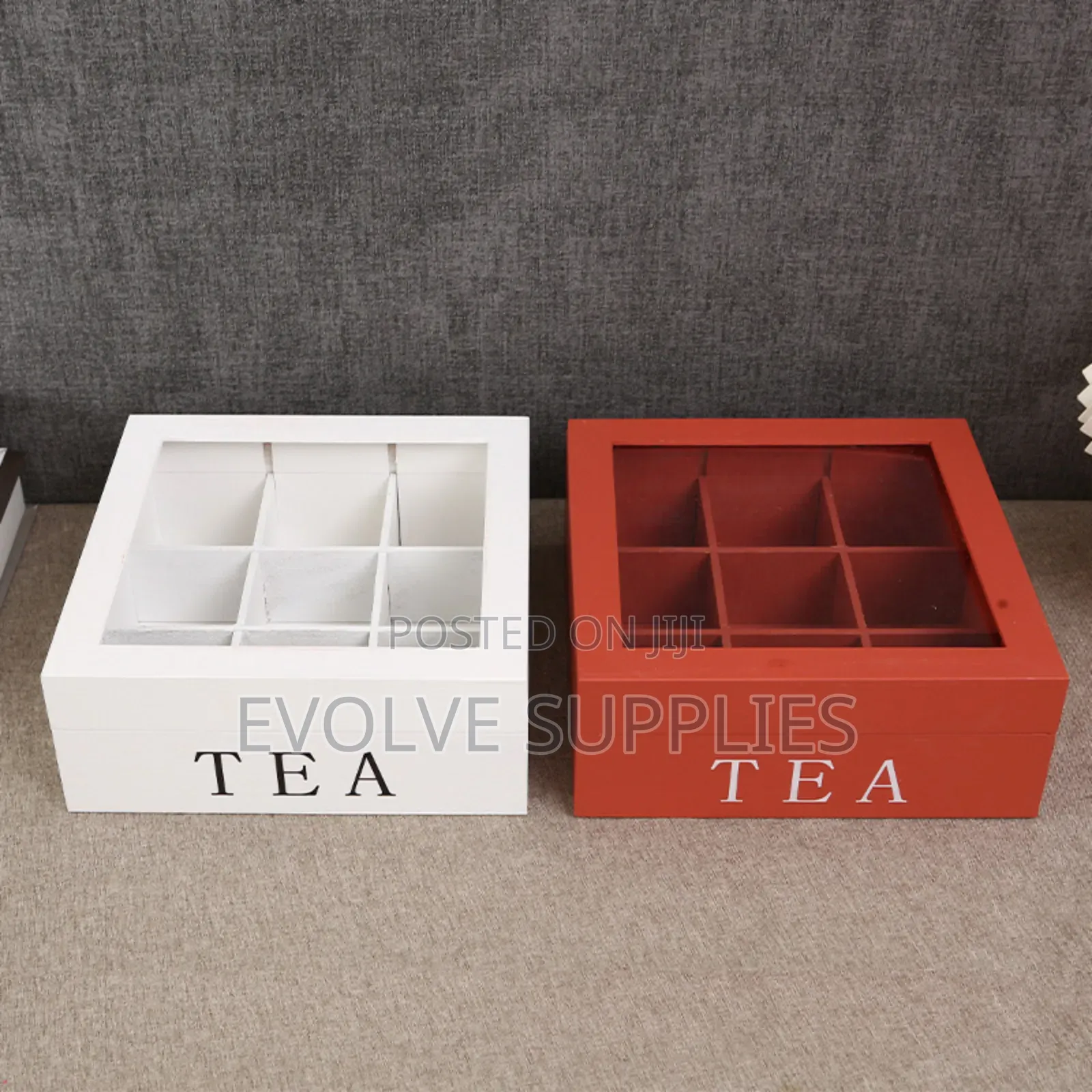 Wooden Tea Coffee Storage Box