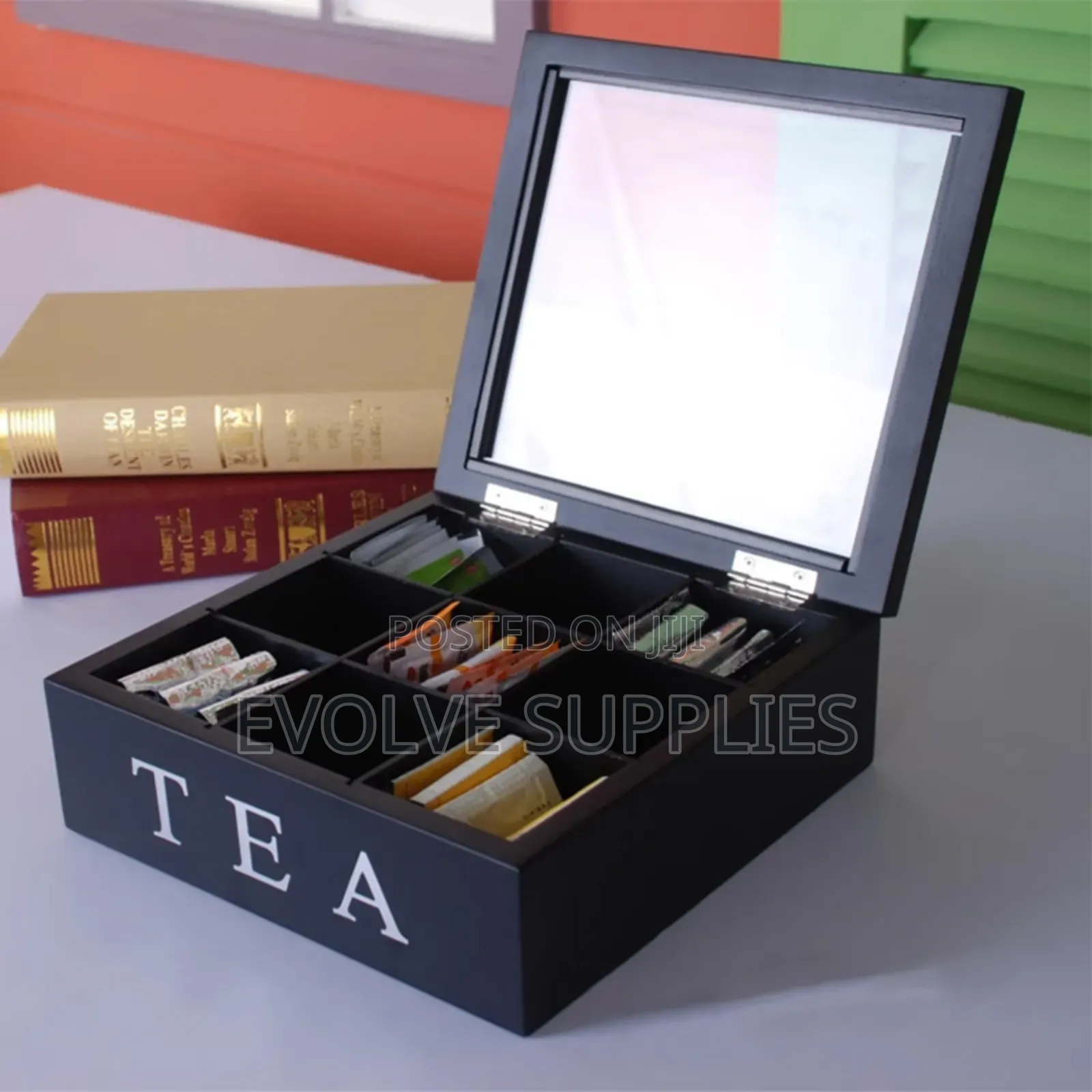 Wooden Tea Coffee Storage Box