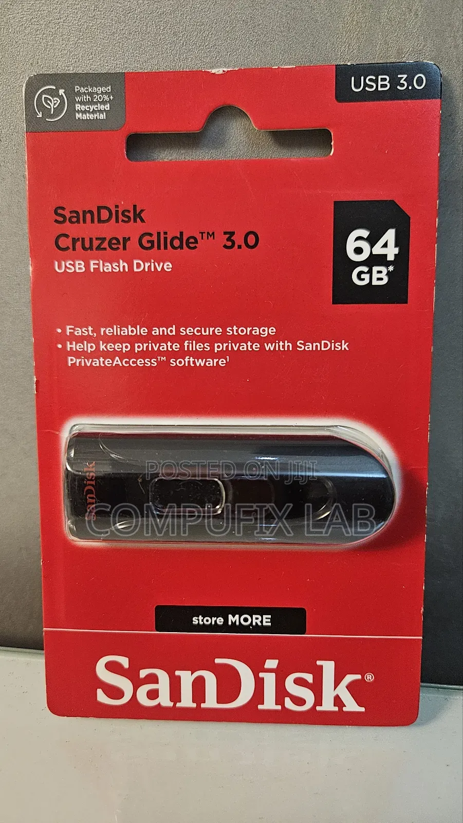 64gb Sandisk Cruzer Glide 3.0 Pendrive