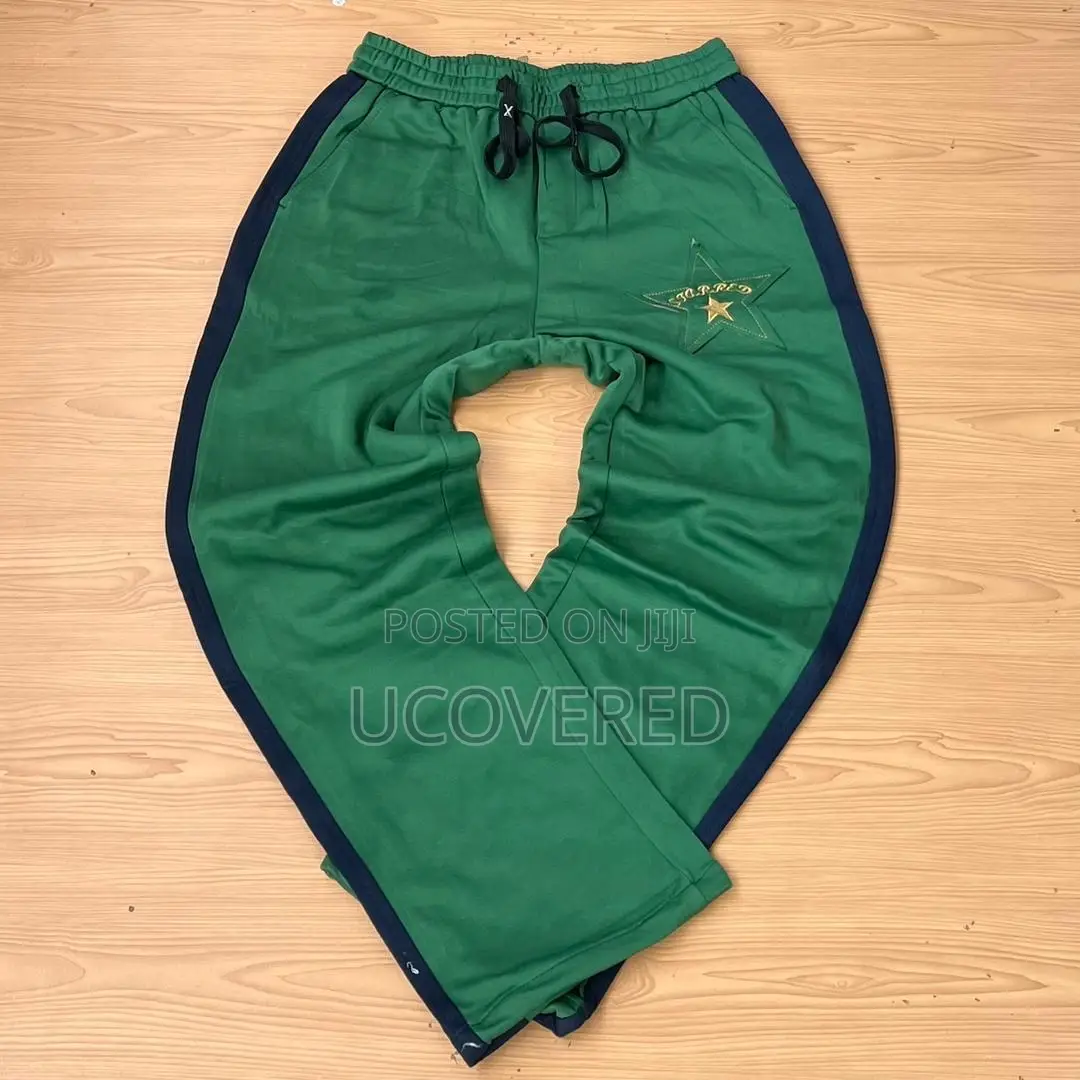 Unisex Baggy Sweatpants Waist Flare Leg Joggers