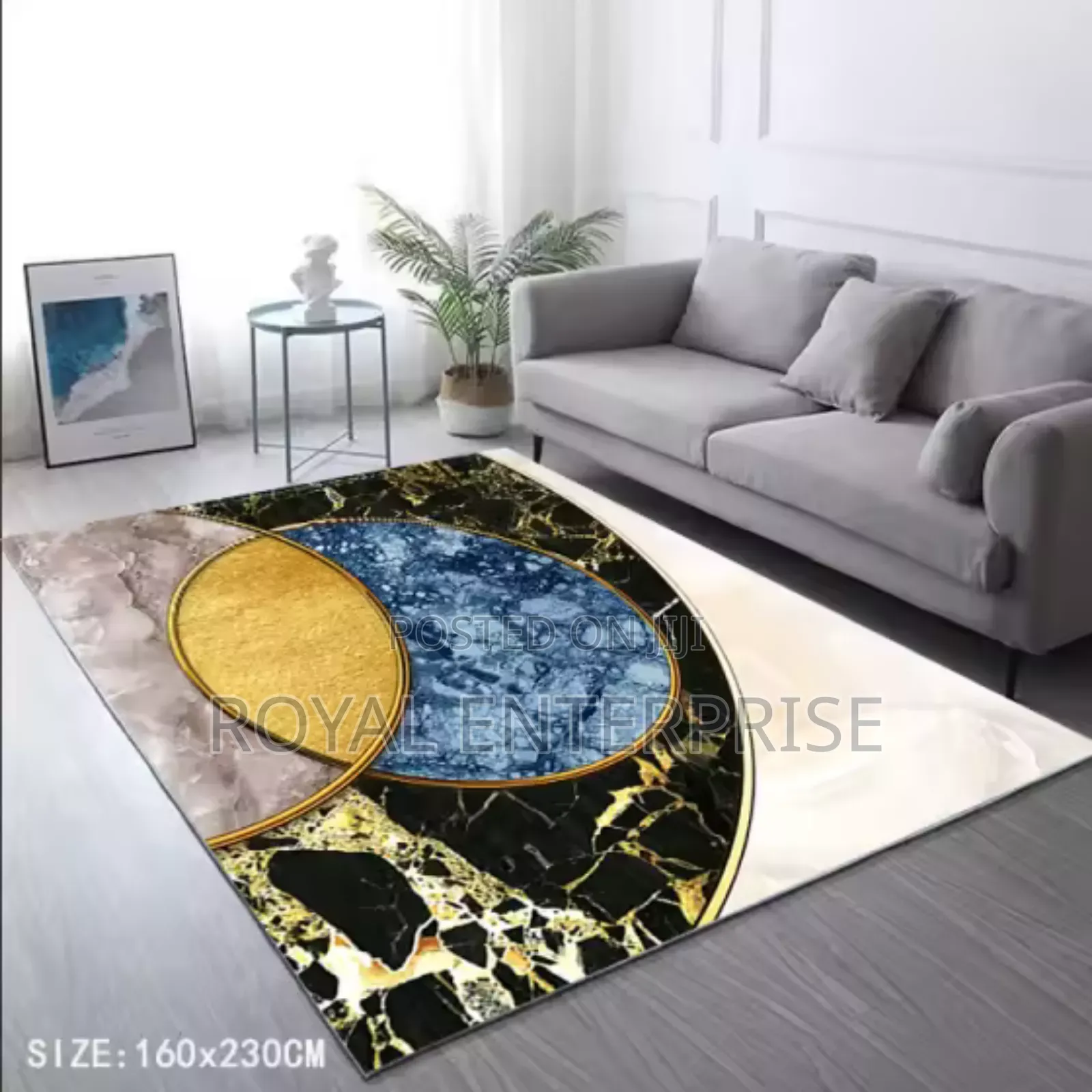 Add a Touch of Luxury: 3d Center Carpets ( 160/230cm )